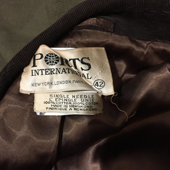 VINTAGE MEN'S PORTS INTERNATIONAL JACKET SIZE 42 - Picture 3 of 4